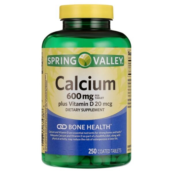 CALCIO 600 MG, 250 TABLETAS